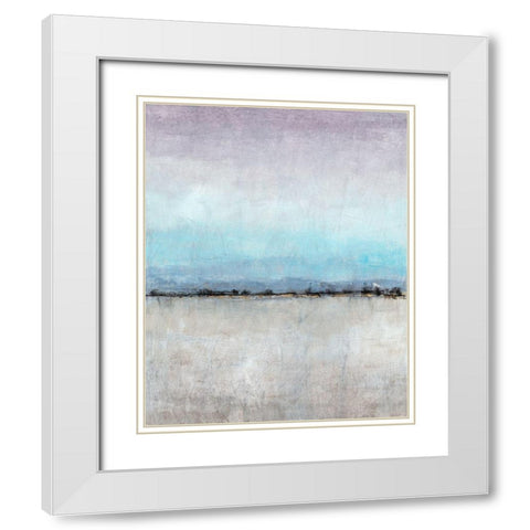 Without Barriers II White Modern Wood Framed Art Print with Double Matting by OToole, Tim