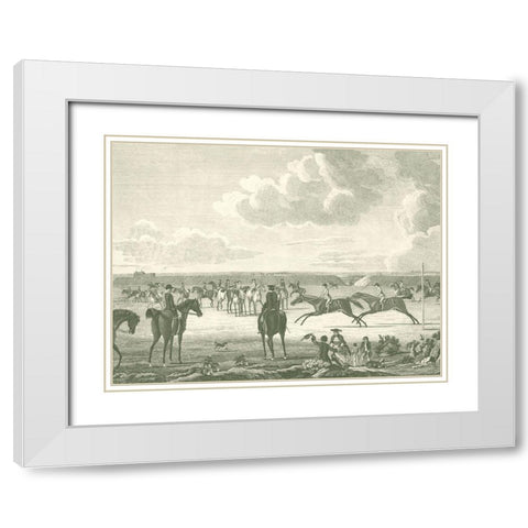 Equestrian Scenes IV White Modern Wood Framed Art Print with Double Matting by Vision Studio