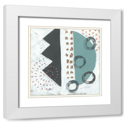 Opening Night VII White Modern Wood Framed Art Print with Double Matting by Zarris, Chariklia