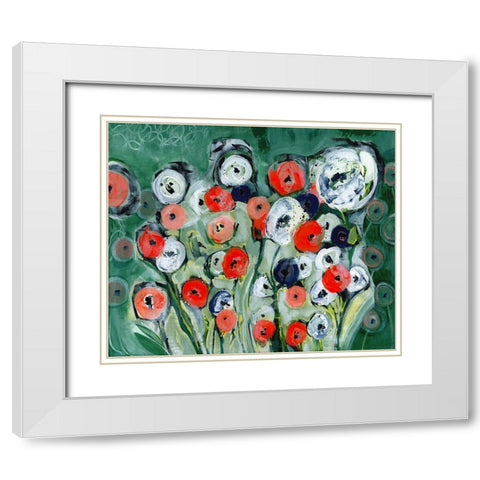 Oodles of Doodles I White Modern Wood Framed Art Print with Double Matting by Daavettila, Tara