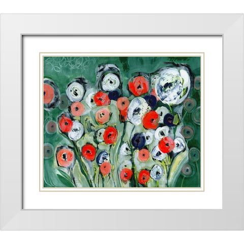 Oodles of Doodles I White Modern Wood Framed Art Print with Double Matting by Daavettila, Tara