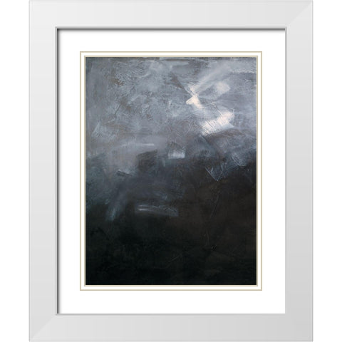 Industrial Contour I White Modern Wood Framed Art Print with Double Matting by Guererra, Teodora