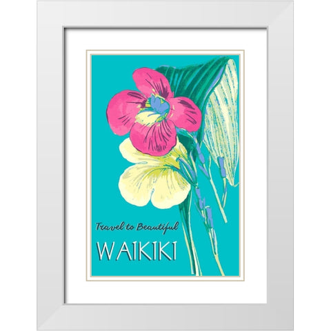 Getaway I White Modern Wood Framed Art Print with Double Matting by Fagalde, Jarman