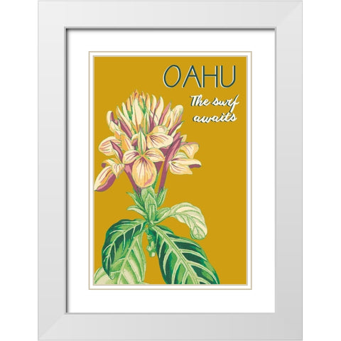 Getaway IV White Modern Wood Framed Art Print with Double Matting by Fagalde, Jarman