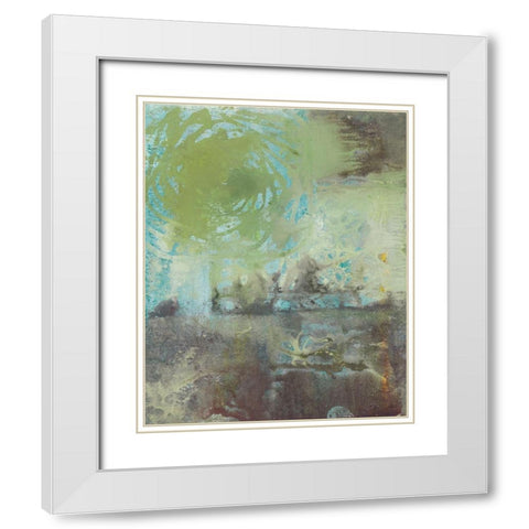 Poetry in Motion II White Modern Wood Framed Art Print with Double Matting by Combs, Joyce