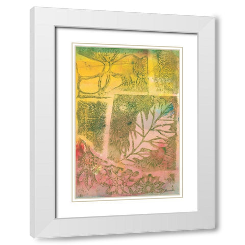 Antique Memories II White Modern Wood Framed Art Print with Double Matting by Combs, Joyce
