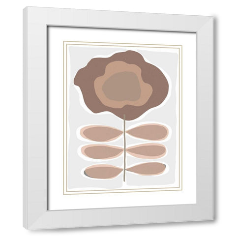 Mod Quirk I White Modern Wood Framed Art Print with Double Matting by Delamater, Rob