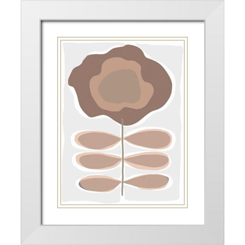 Mod Quirk I White Modern Wood Framed Art Print with Double Matting by Delamater, Rob
