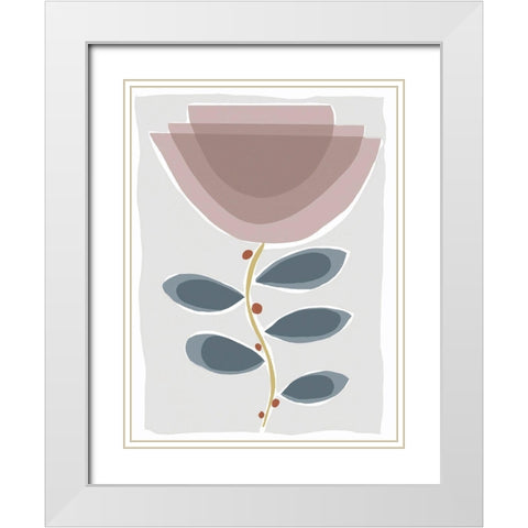 Mod Quirk II White Modern Wood Framed Art Print with Double Matting by Delamater, Rob