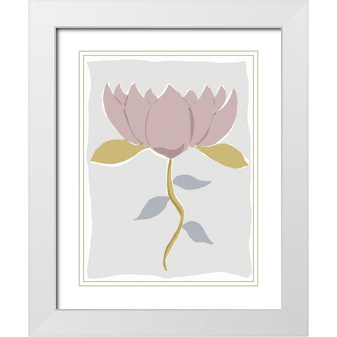 Mod Quirk III White Modern Wood Framed Art Print with Double Matting by Delamater, Rob