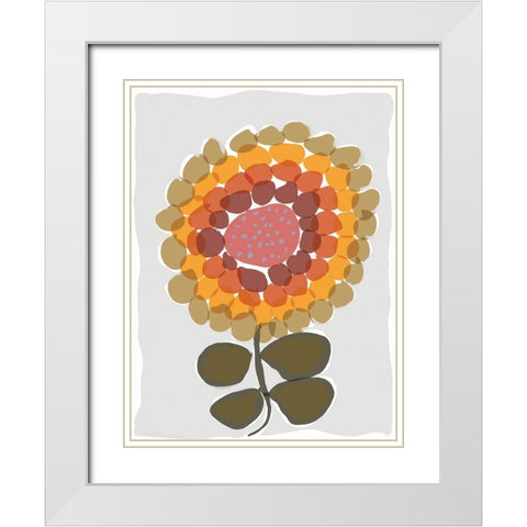 Mod Quirk IV White Modern Wood Framed Art Print with Double Matting by Delamater, Rob