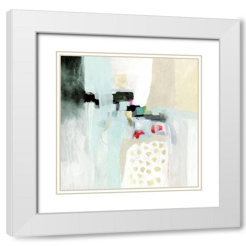 Kaleidoscope Falls I White Modern Wood Framed Art Print with Double Matting by Borges, Victoria