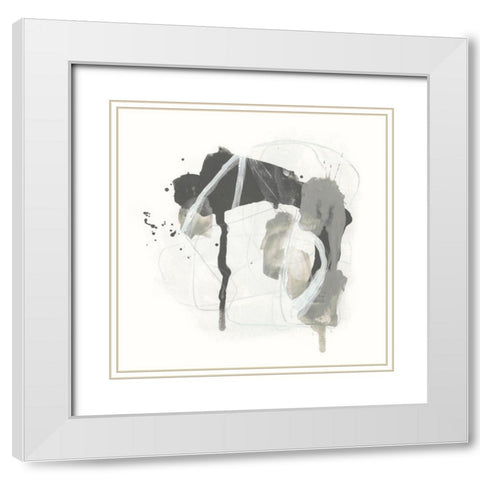 Monochrome Missive IV White Modern Wood Framed Art Print with Double Matting by Vess, June Erica