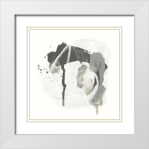 Monochrome Missive IV White Modern Wood Framed Art Print with Double Matting by Vess, June Erica