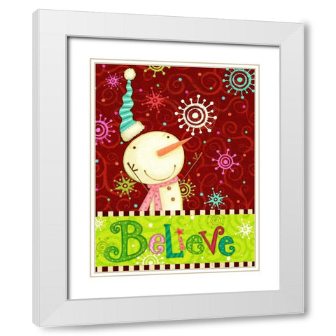 Bright Believe II White Modern Wood Framed Art Print with Double Matting by Eisner, Viv