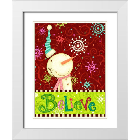 Bright Believe II White Modern Wood Framed Art Print with Double Matting by Eisner, Viv