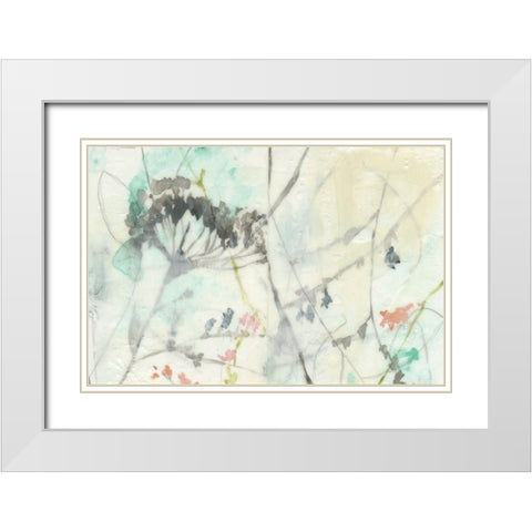 Lacy Overlay I White Modern Wood Framed Art Print with Double Matting by Goldberger, Jennifer