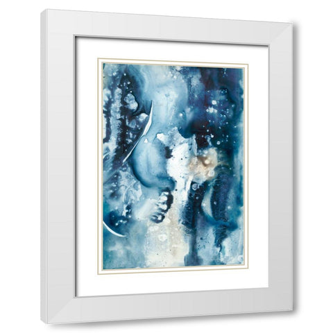 Peaceful Calm II White Modern Wood Framed Art Print with Double Matting by Combs, Joyce