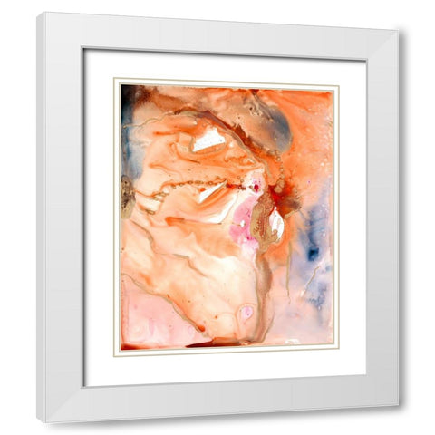 Lighting the Way I White Modern Wood Framed Art Print with Double Matting by Combs, Joyce