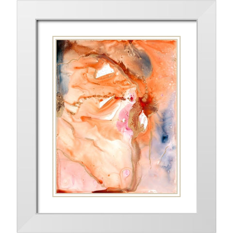 Lighting the Way I White Modern Wood Framed Art Print with Double Matting by Combs, Joyce