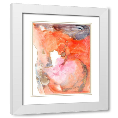 Lighting the Way II White Modern Wood Framed Art Print with Double Matting by Combs, Joyce