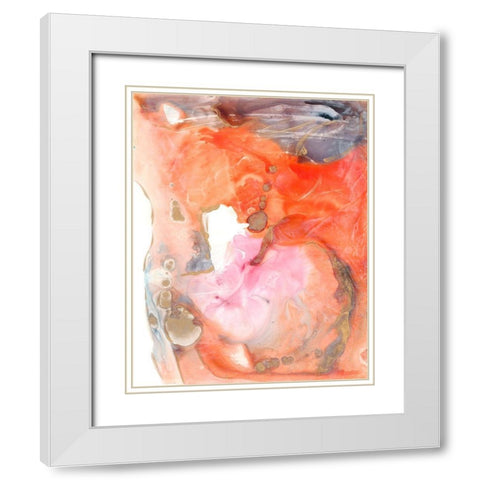 Lighting the Way II White Modern Wood Framed Art Print with Double Matting by Combs, Joyce