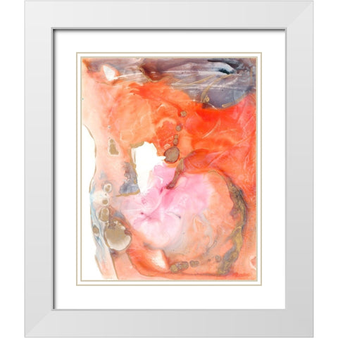 Lighting the Way II White Modern Wood Framed Art Print with Double Matting by Combs, Joyce