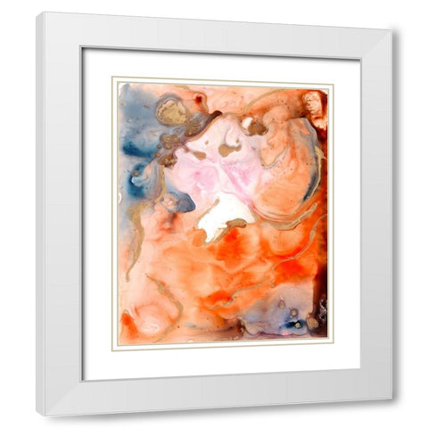 Lighting the Way III White Modern Wood Framed Art Print with Double Matting by Combs, Joyce
