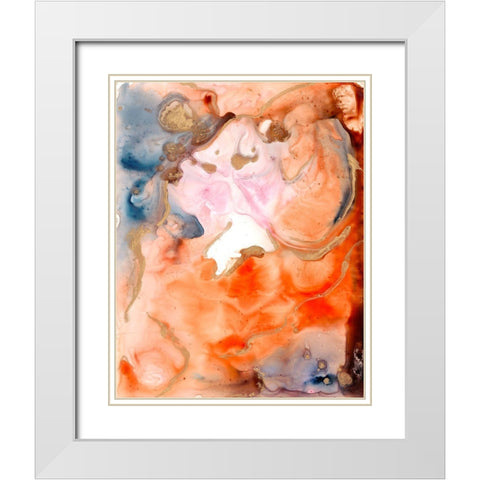 Lighting the Way III White Modern Wood Framed Art Print with Double Matting by Combs, Joyce