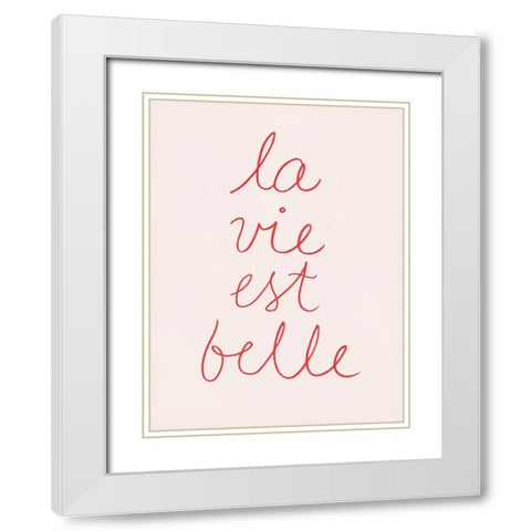 En France V White Modern Wood Framed Art Print with Double Matting by Borges, Victoria