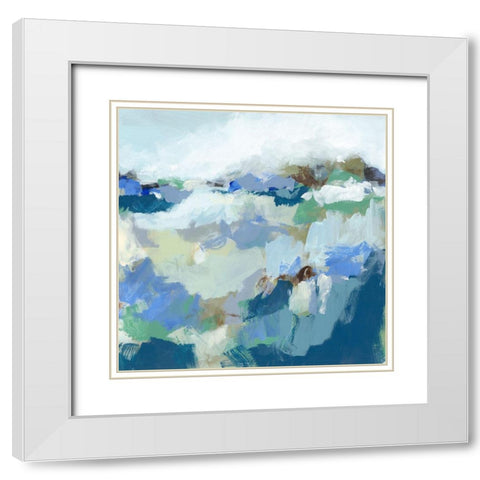 Dusty Roads I White Modern Wood Framed Art Print with Double Matting by Long, Christina