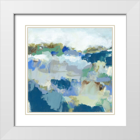 Dusty Roads II White Modern Wood Framed Art Print with Double Matting by Long, Christina