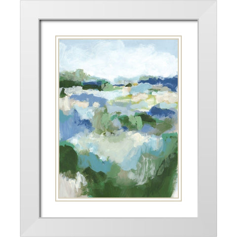 Country Dreams I White Modern Wood Framed Art Print with Double Matting by Long, Christina