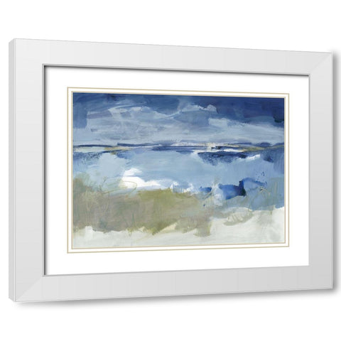 Eastern Winds I White Modern Wood Framed Art Print with Double Matting by Long, Christina