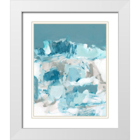 August I White Modern Wood Framed Art Print with Double Matting by Long, Christina