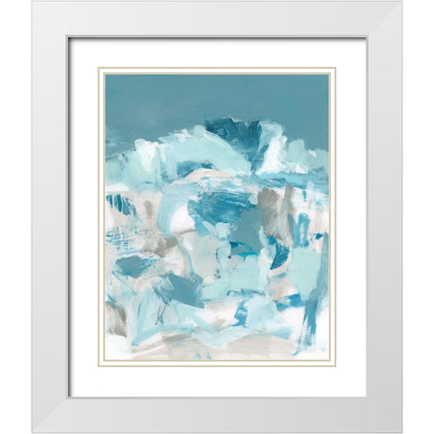 August II White Modern Wood Framed Art Print with Double Matting by Long, Christina