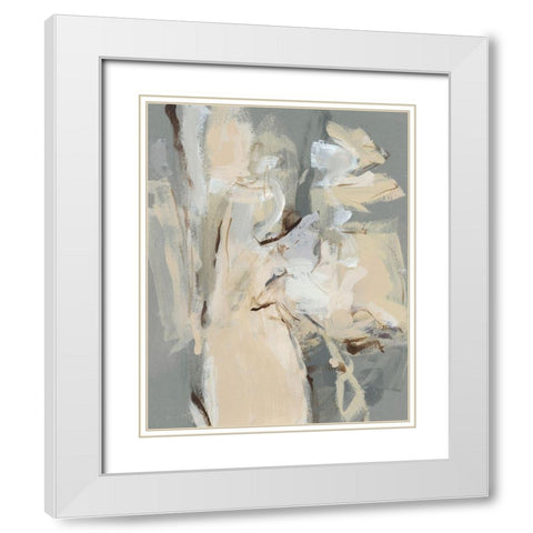 Left Bank I White Modern Wood Framed Art Print with Double Matting by Long, Christina