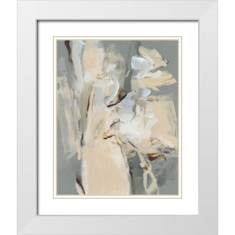 Left Bank I White Modern Wood Framed Art Print with Double Matting by Long, Christina
