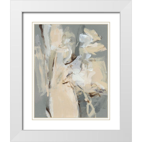 Left Bank I White Modern Wood Framed Art Print with Double Matting by Long, Christina
