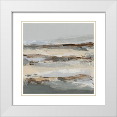 Winter Sun I White Modern Wood Framed Art Print with Double Matting by Long, Christina