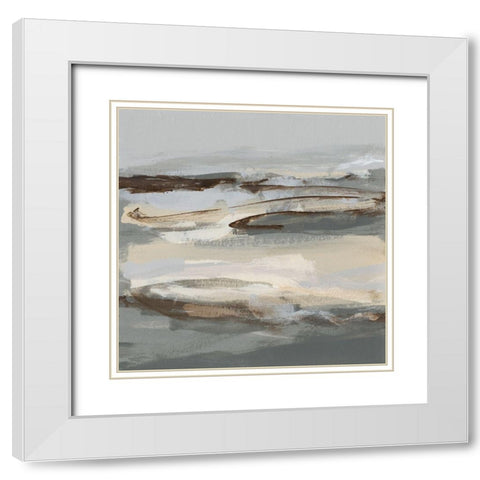 Winter Sun II White Modern Wood Framed Art Print with Double Matting by Long, Christina