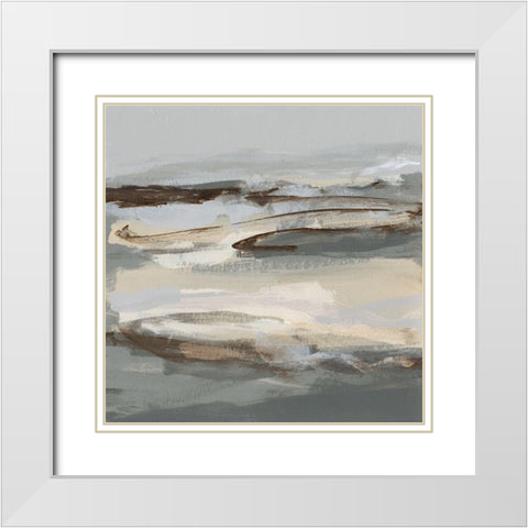 Winter Sun II White Modern Wood Framed Art Print with Double Matting by Long, Christina
