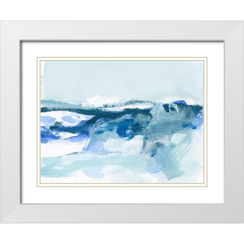 Coastal II White Modern Wood Framed Art Print with Double Matting by Long, Christina
