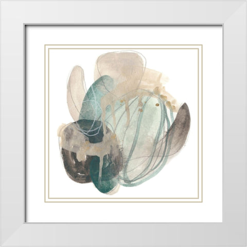 Cactus Gesture II White Modern Wood Framed Art Print with Double Matting by Vess, June Erica