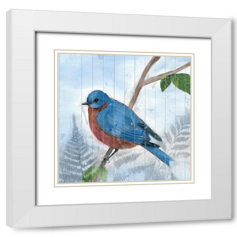 Eastern Songbird IV White Modern Wood Framed Art Print with Double Matting by Ludwig, Alicia