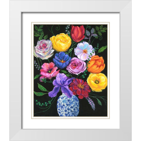 Fresh Picks II White Modern Wood Framed Art Print with Double Matting by Joy, Julie