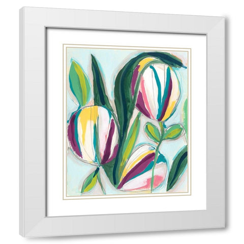 Bright Bounty I White Modern Wood Framed Art Print with Double Matting by Vess, June Erica
