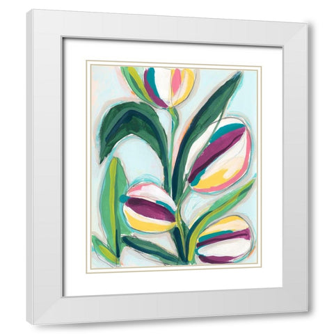 Bright Bounty II White Modern Wood Framed Art Print with Double Matting by Vess, June Erica