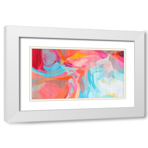 Balance of Independence I White Modern Wood Framed Art Print with Double Matting by Orlov, Irena