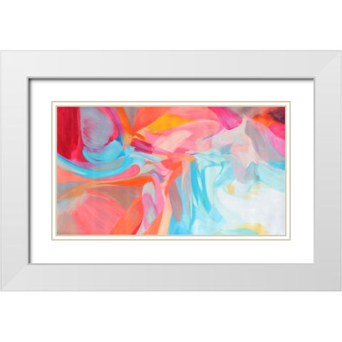 Balance of Independence I White Modern Wood Framed Art Print with Double Matting by Orlov, Irena